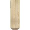 Ekena Millwork Thorton Craftsman Rough Sawn Bracket w/ Offset Brace, Douglas Fir, 8"W x 22"D x 26"H BKT0806X22X26THR04RDF - alternate 3
